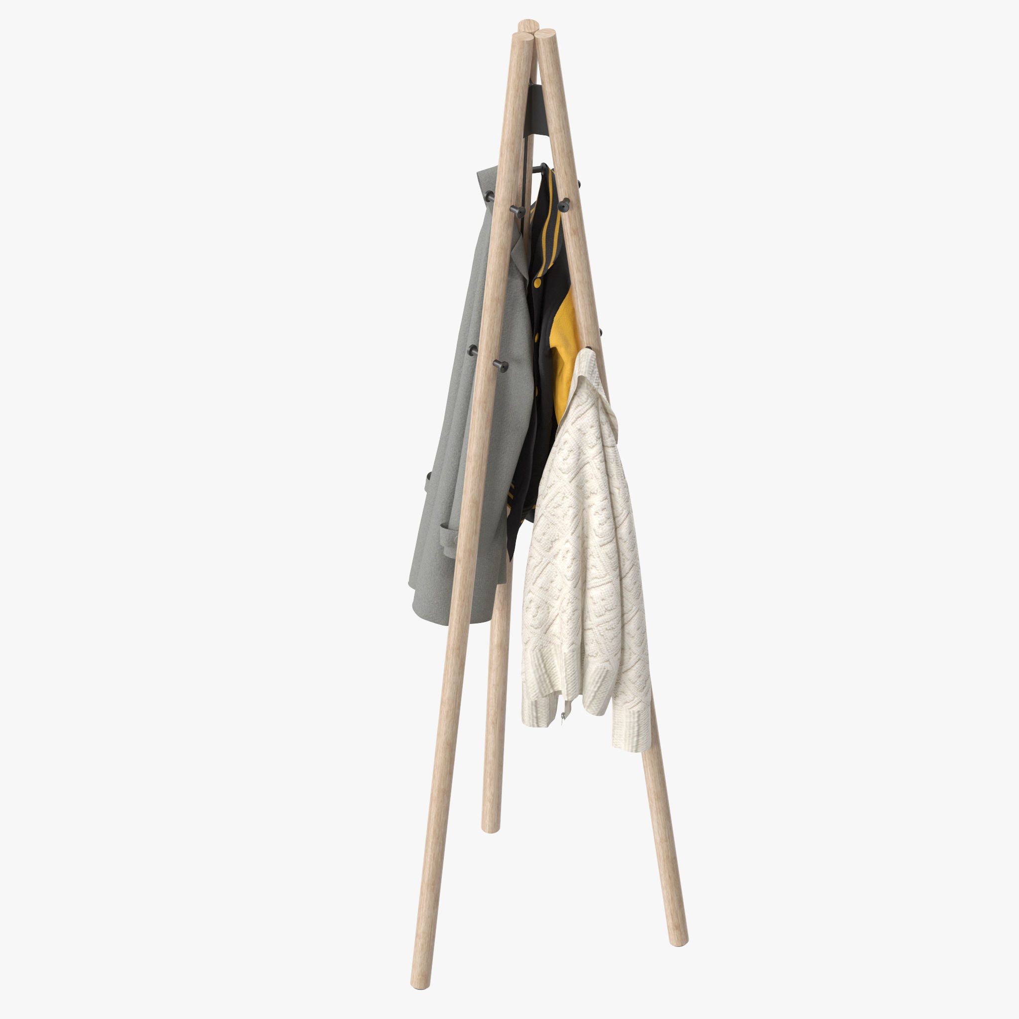 Kiila Artek Coat Rack 3D model_14