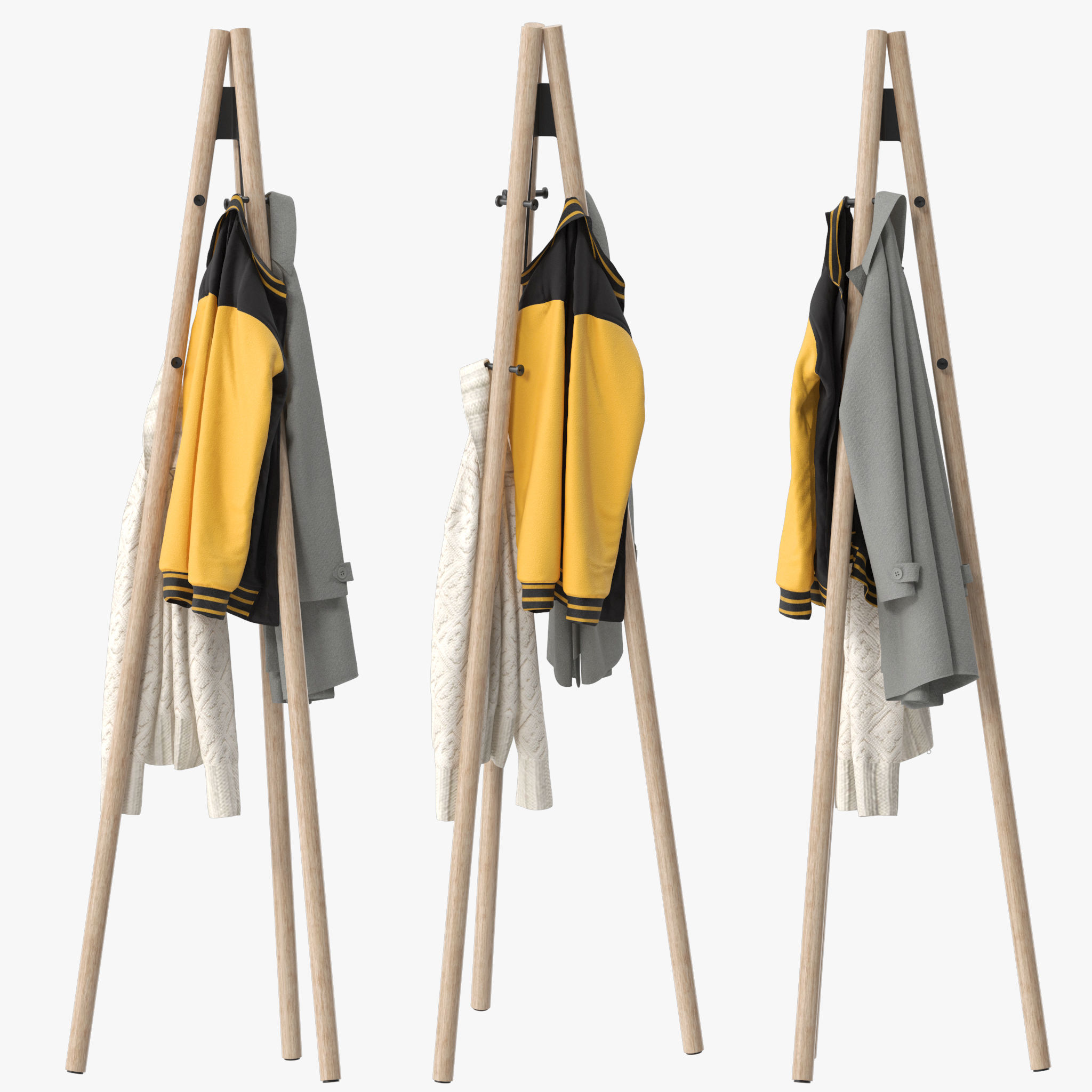 Kiila Artek Coat Rack 3D model_1