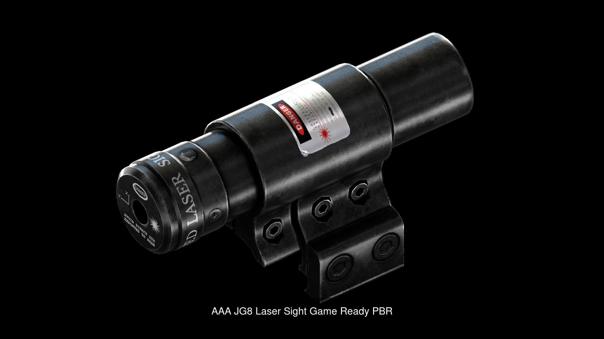 All in one AAA Weapon attachment pack Game Ready PBR 3D Model Collection_5