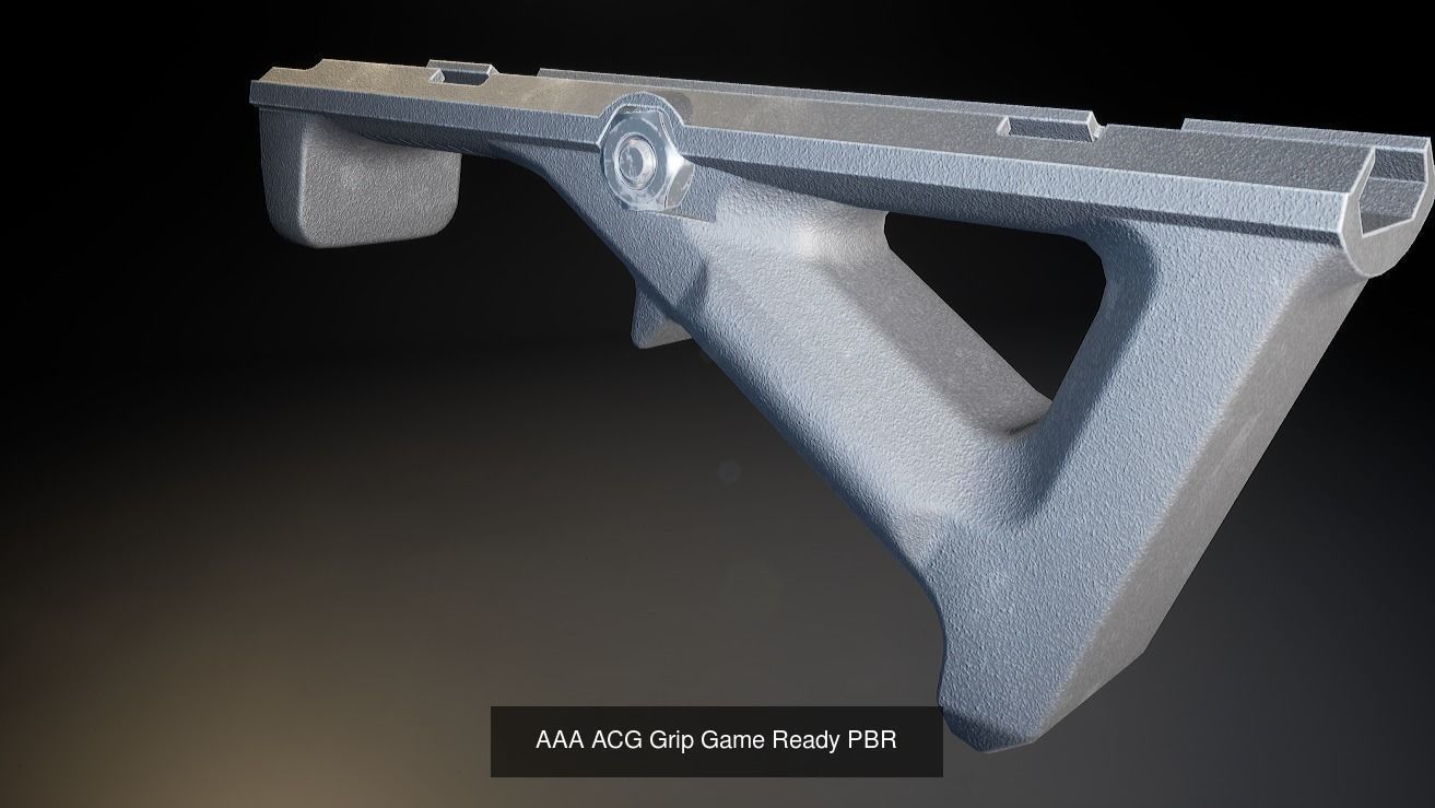 All in one AAA Weapon attachment pack Game Ready PBR 3D Model Collection_13