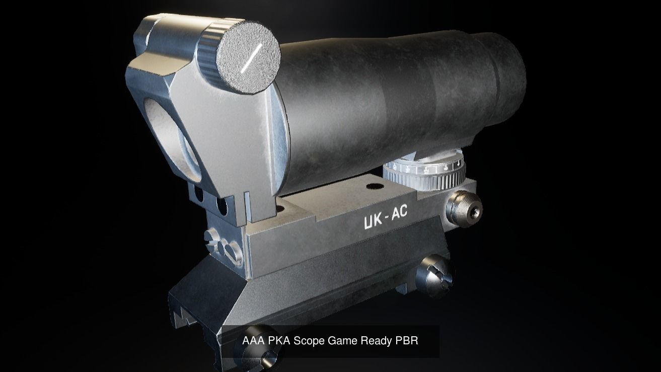 All in one AAA Weapon attachment pack Game Ready PBR 3D Model Collection_18