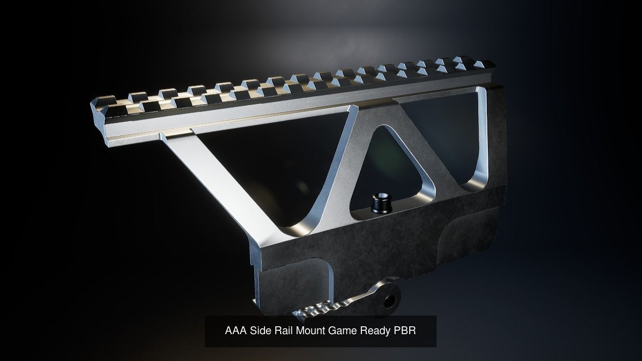 All in one AAA Weapon attachment pack Game Ready PBR 3D Model Collection_17