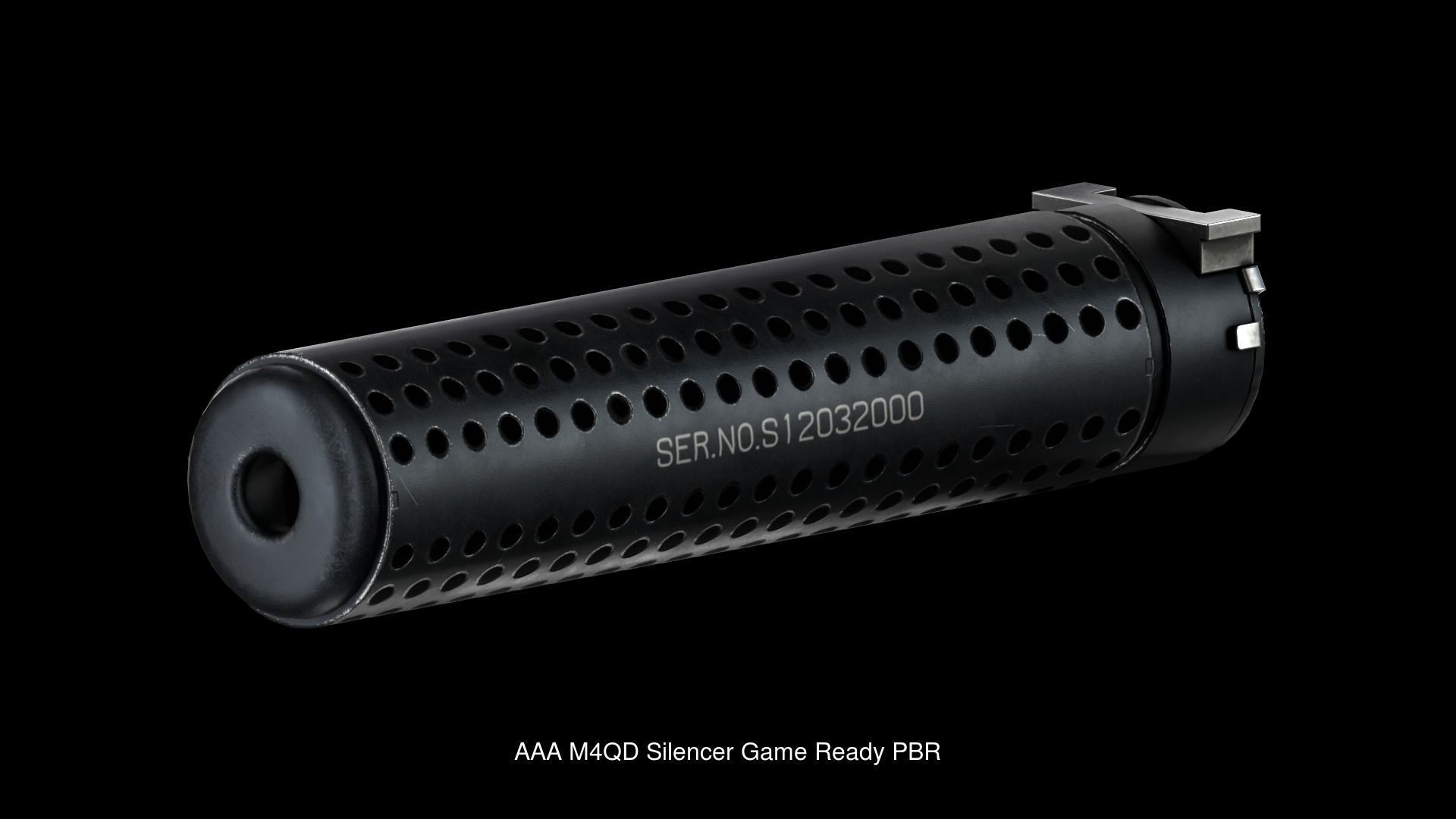 All in one AAA Weapon attachment pack Game Ready PBR 3D Model Collection_8