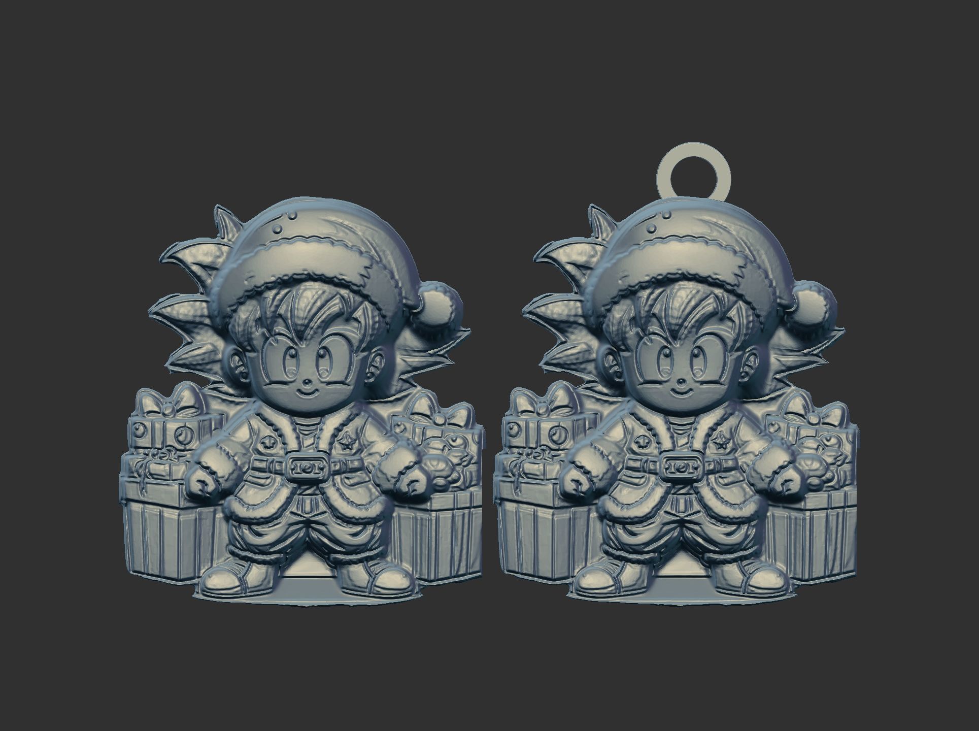 christmas dragon ball goku boy decor  3D print model_4