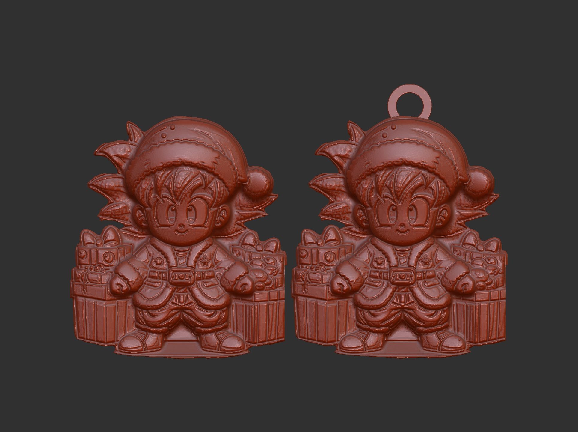 christmas dragon ball goku boy decor  3D print model_3
