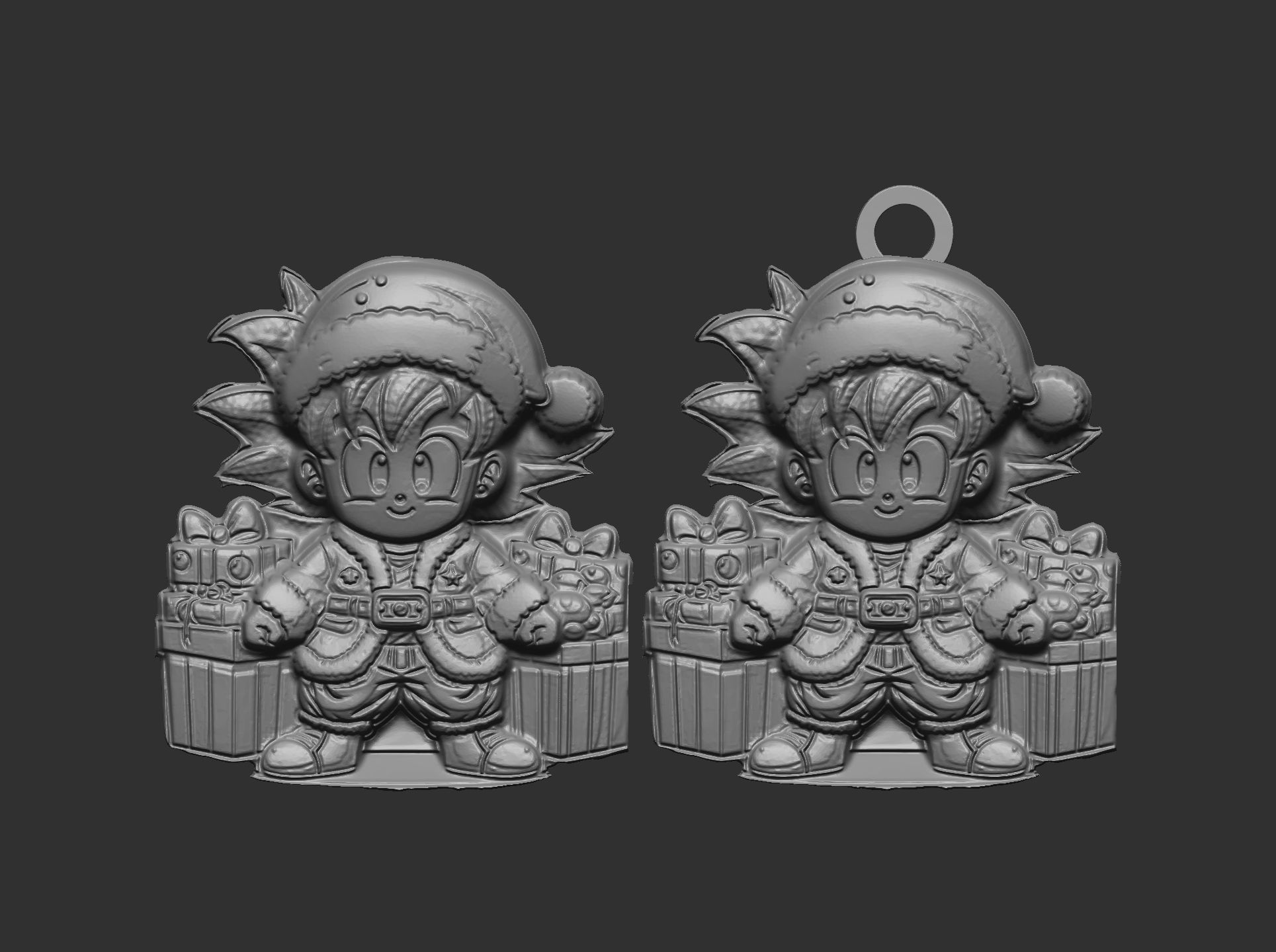 christmas dragon ball goku boy decor  3D print model_5