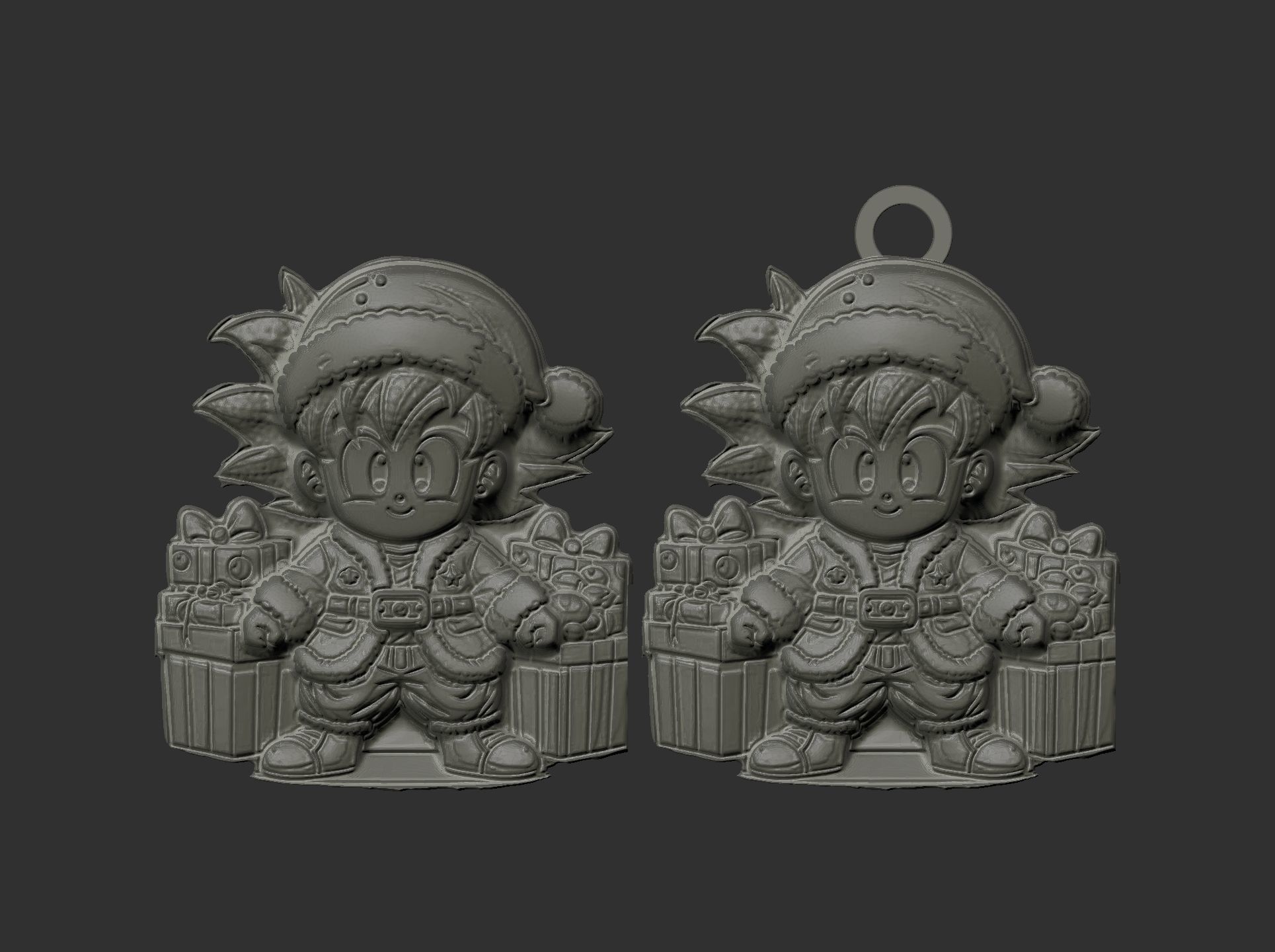 christmas dragon ball goku boy decor  3D print model_7