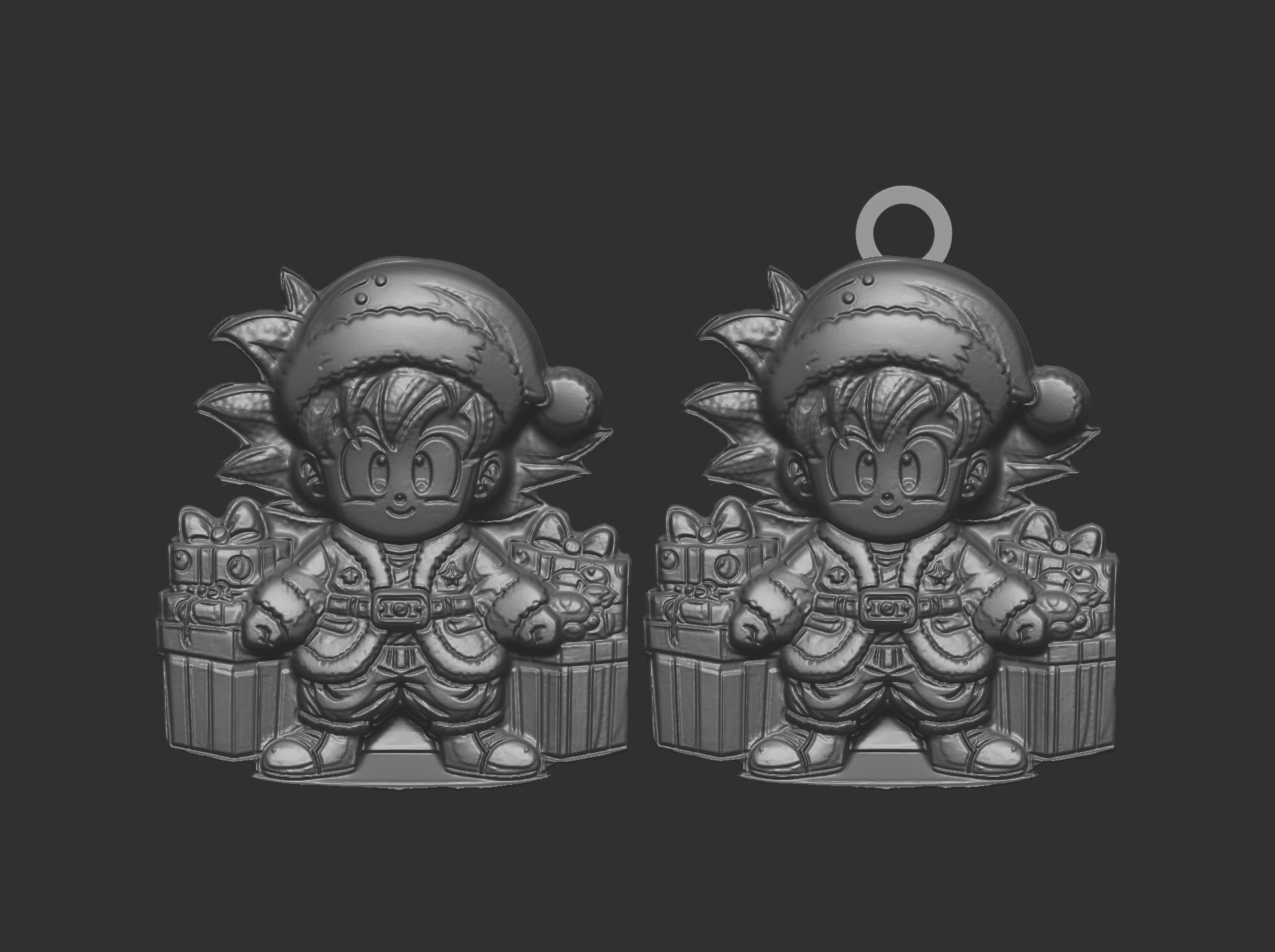christmas dragon ball goku boy decor  3D print model_6