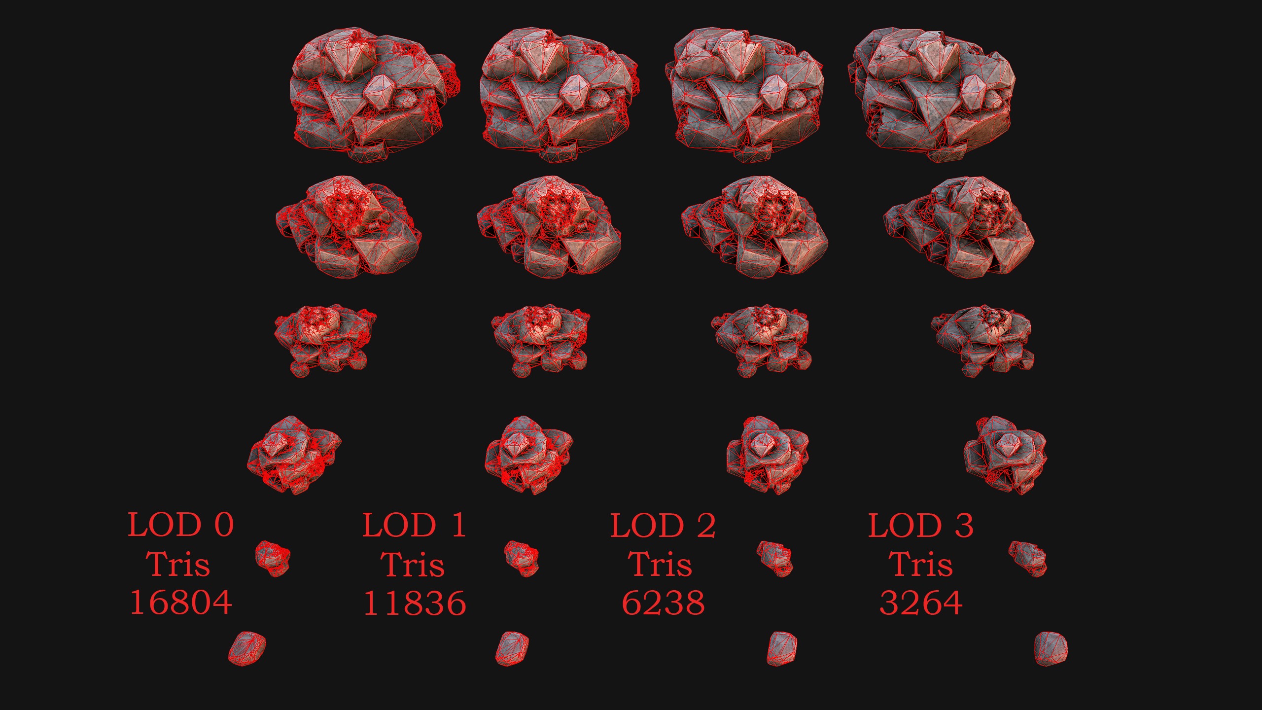 Rocks Ore Metal Mineral Industrial Resources Environment Pack 3D Model Collection_26