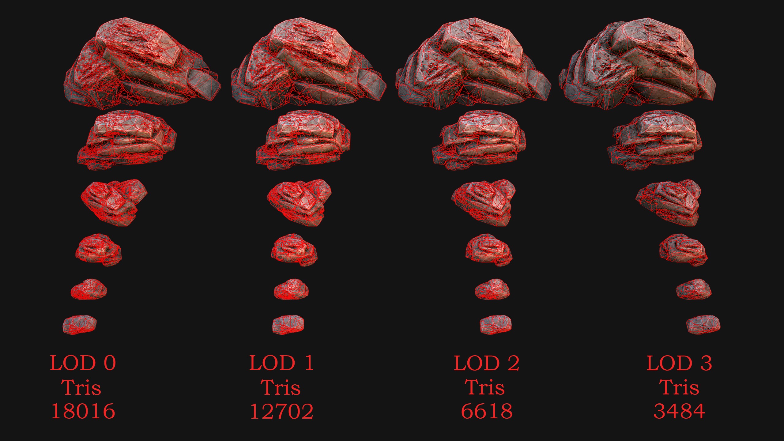 Rocks Ore Metal Mineral Industrial Resources Environment Pack 3D Model Collection_22