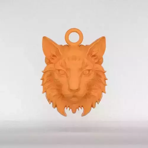 Lynx Pendant 3D print model