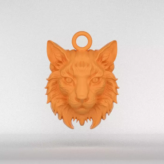 Lynx Pendant 3D print model