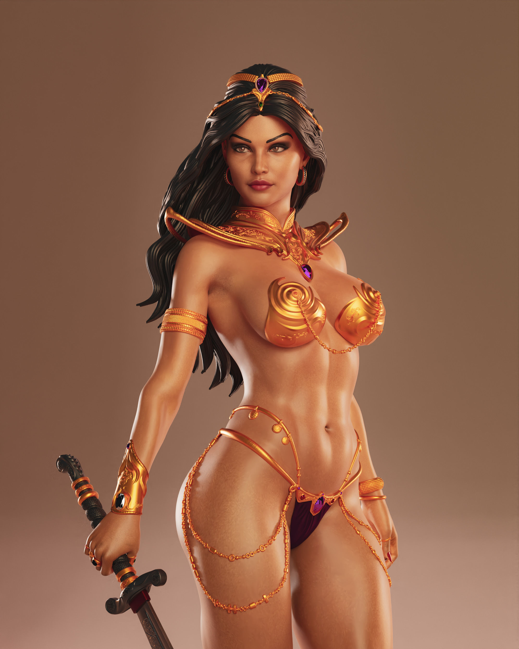 Dejah Thoris 3D print model_11