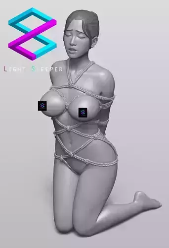 Shibari Kinbaku Japanese bondage art statue 3