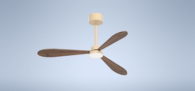 Ceiling fan with lighting 3D model