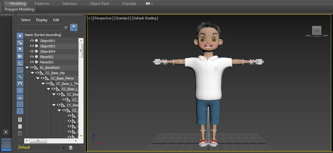 Child 05 Character lowpolys  Low-poly 3D model_5