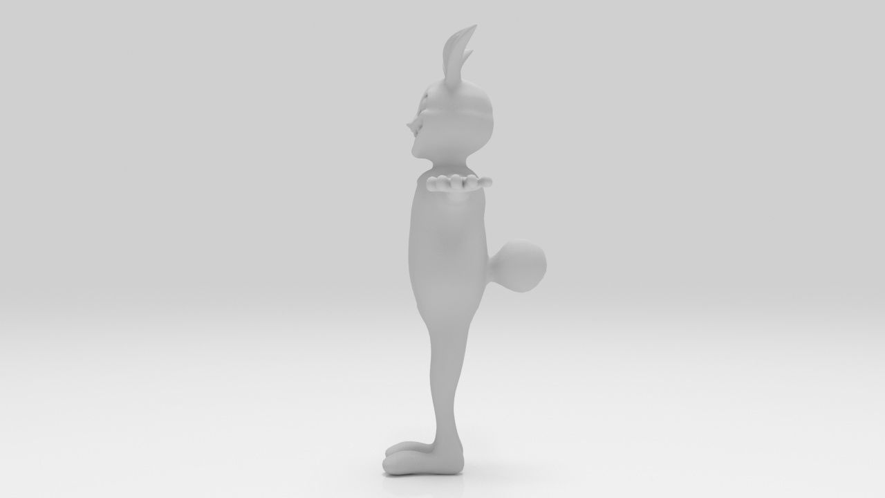 Character Rabbit 04 rigged lowpolys  Low-poly 3D model_9