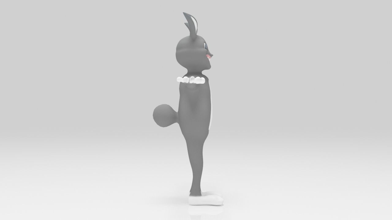Character Rabbit 04 rigged lowpolys  Low-poly 3D model_2