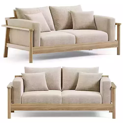 Nordic Off White Cordury Sofa