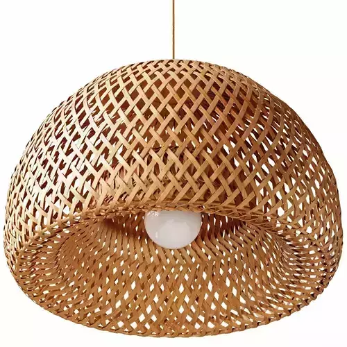 Bamboo pendant lantern made of natural rattan