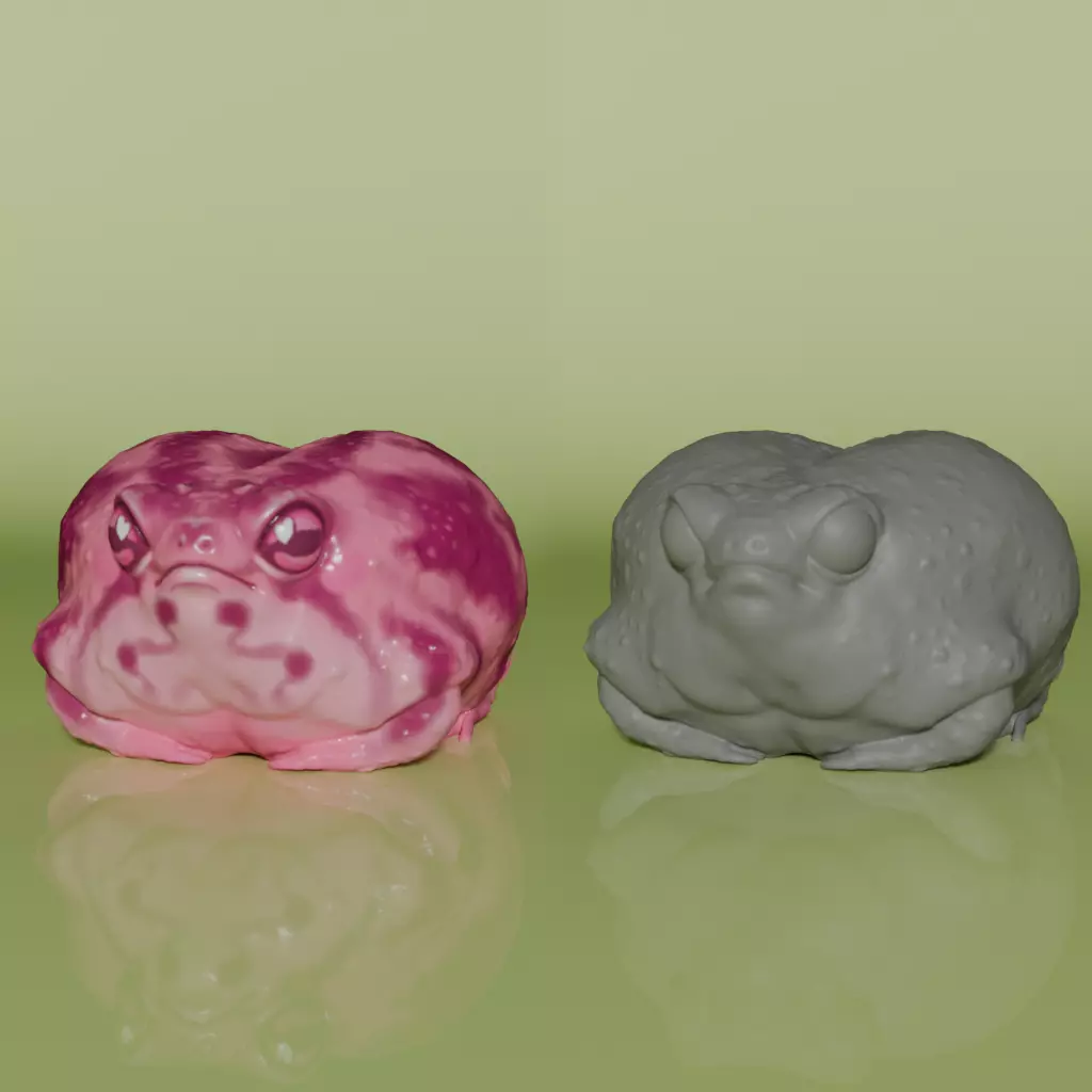 Desert Rain Frog 3D print model 3D print model