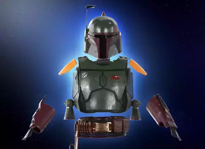Book of Boba Fett armor helmet jetpack Star Wars  mandalorian