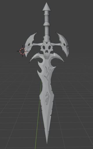 Espada Demoniaca  - Forjada para os Verdadeiros Guerreiros 3D print model_3