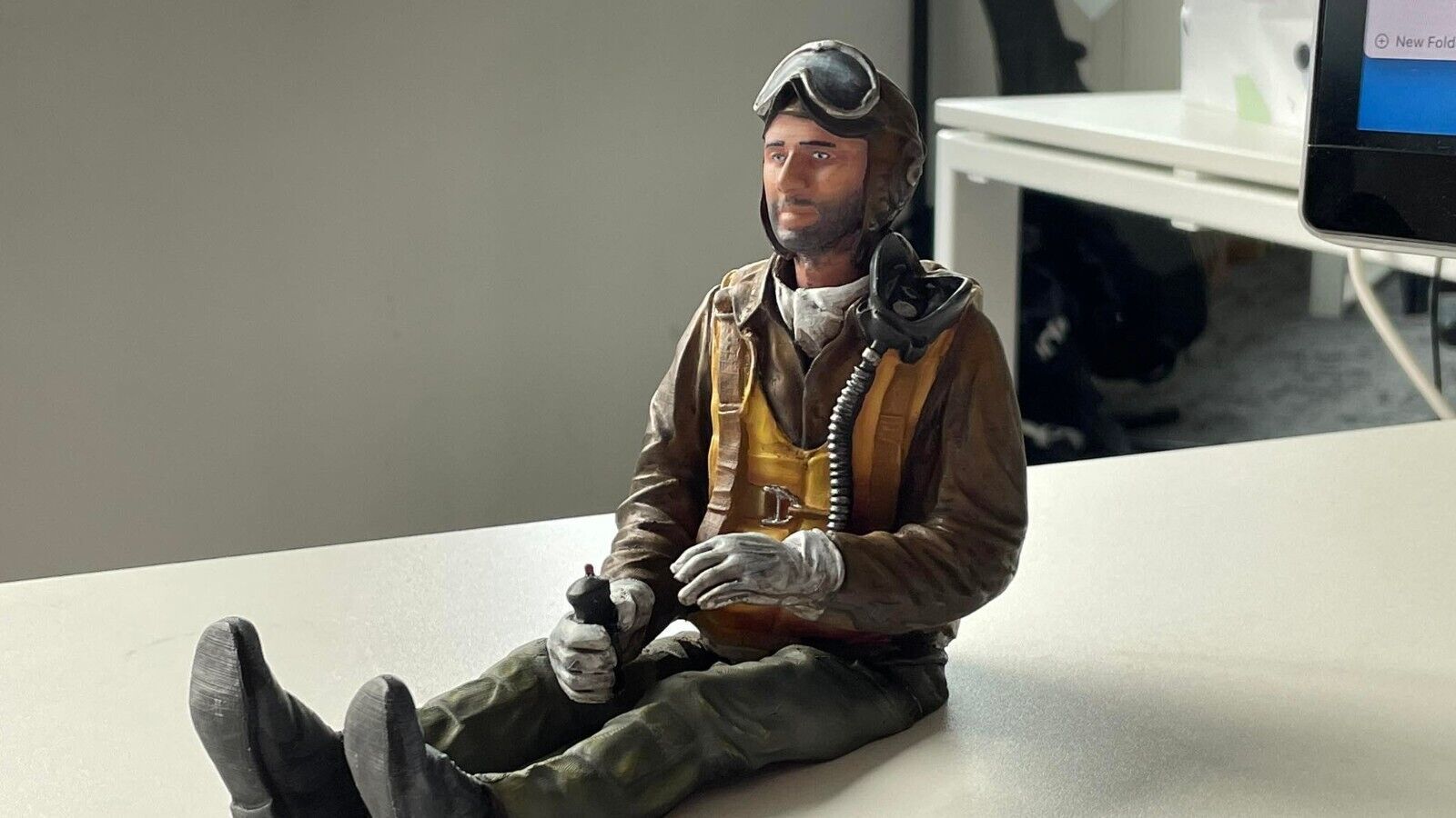 WWII USAF P-51 Mustang pilot 3D print model_2