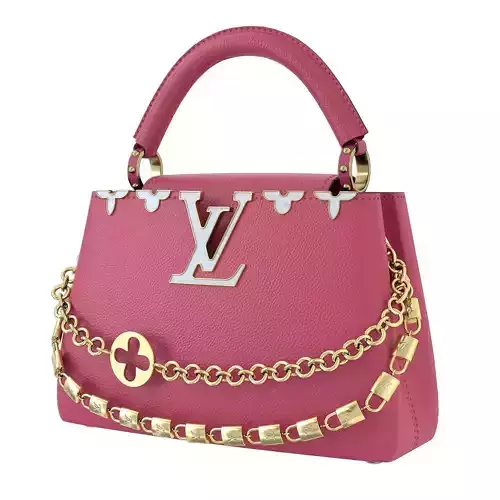 Louis Vuitton Capucines Mini Bag Pink Low-poly 3D model
