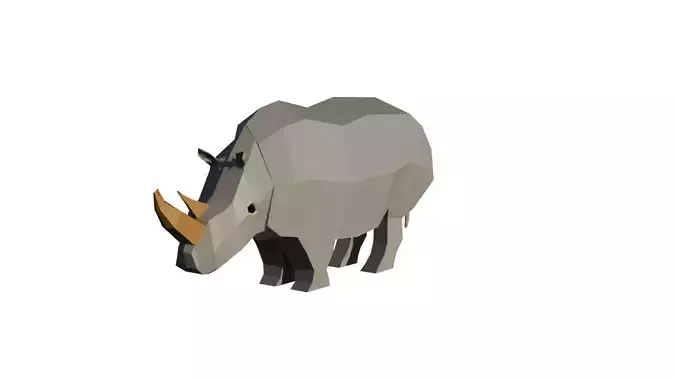 Low Poly Rhino