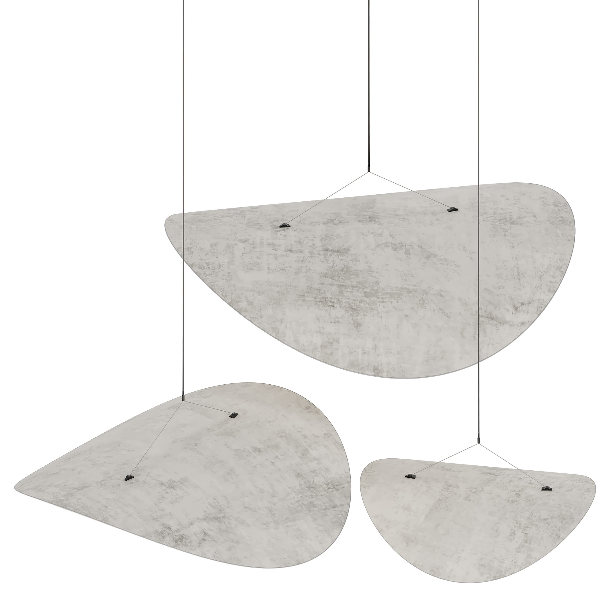 Tense Pendant Lamp Low-poly 3D model_7