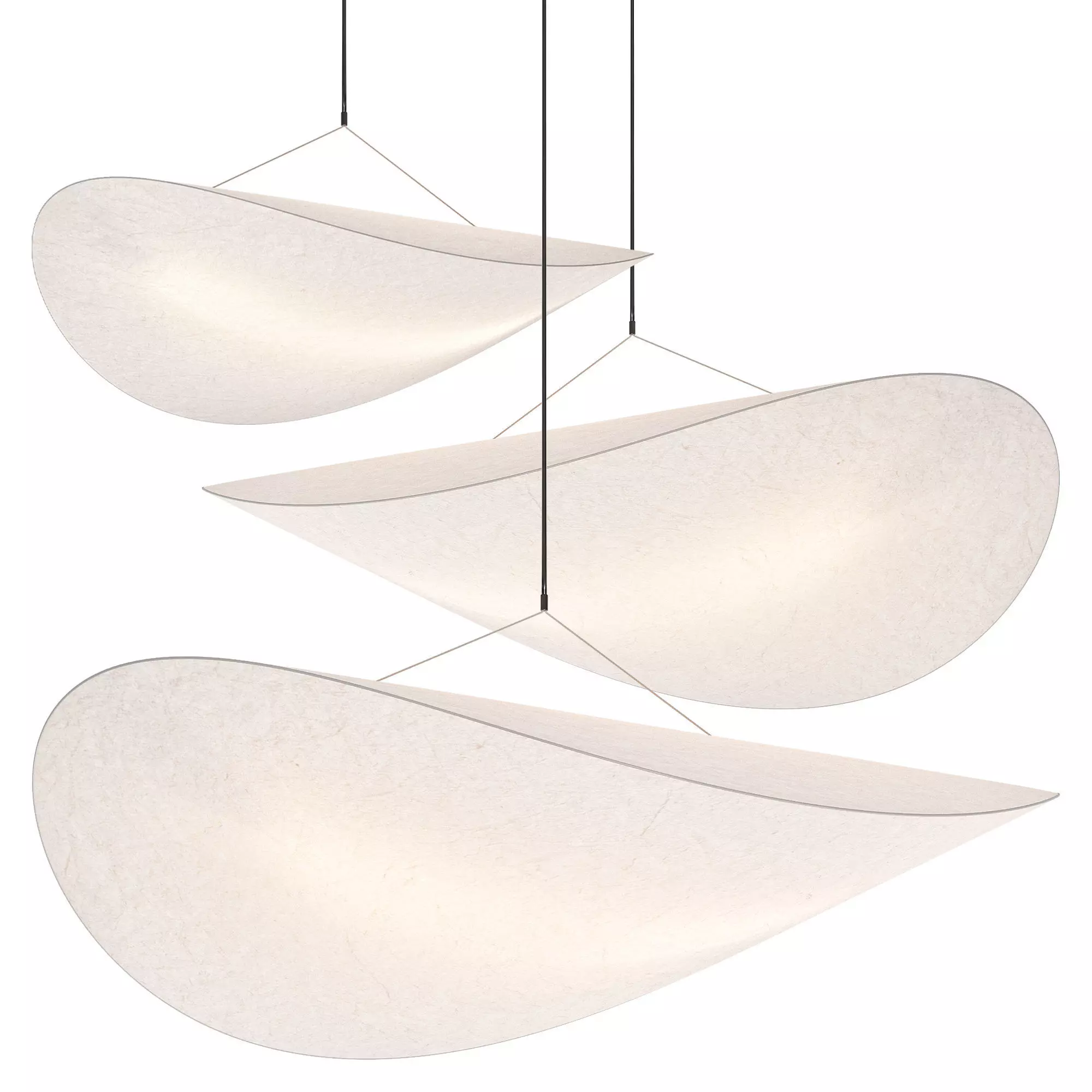 Tense Pendant Lamp Low-poly 3D model_0