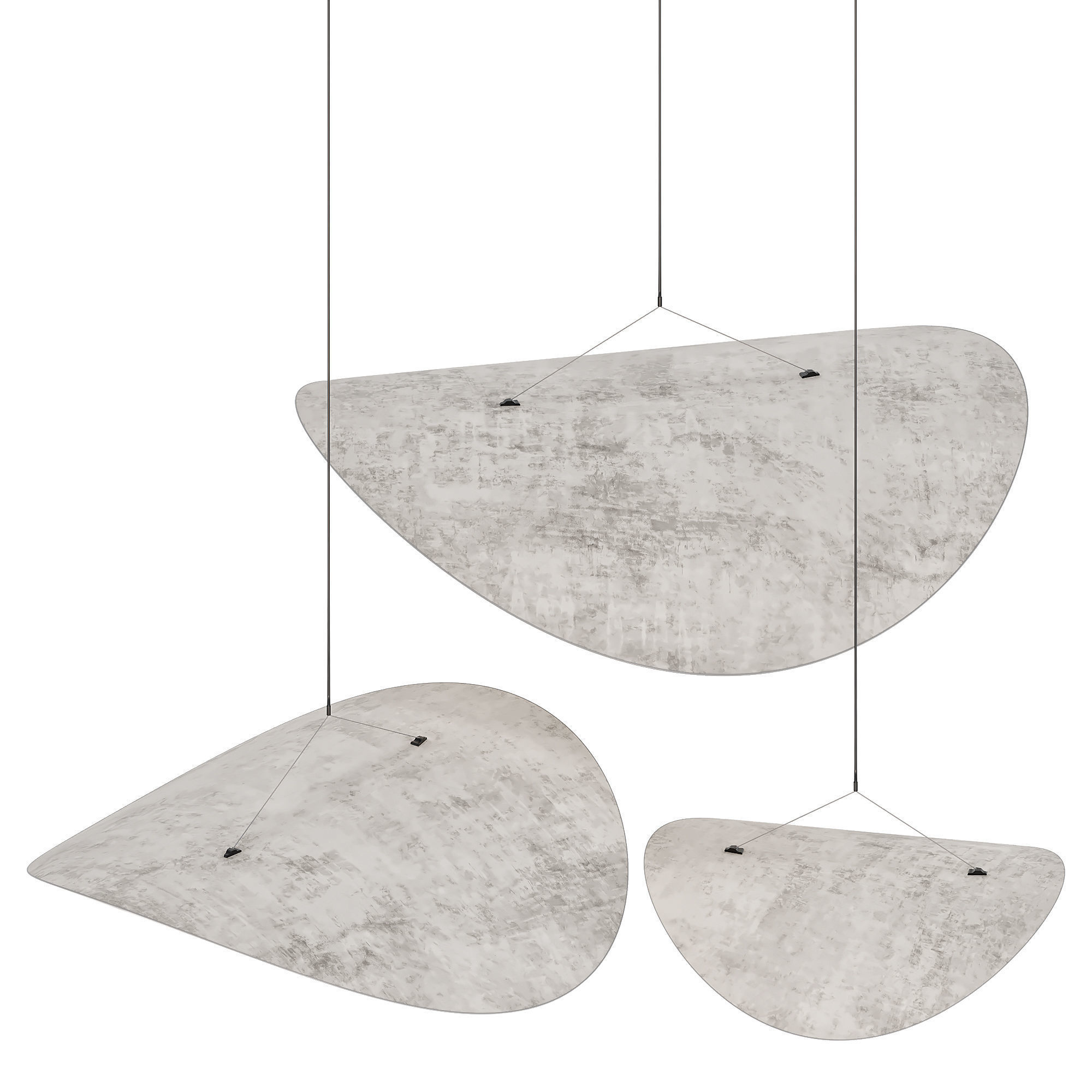 Tense Pendant Lamp Low-poly 3D model_4