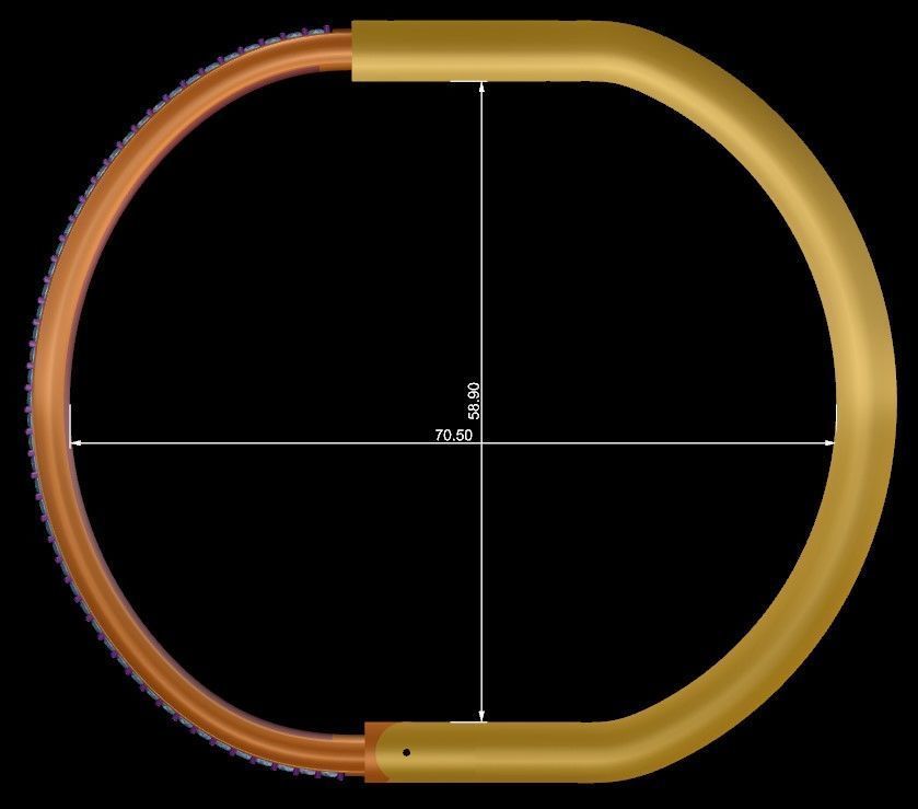 Lock Bracelet Size 21 3D print model_14