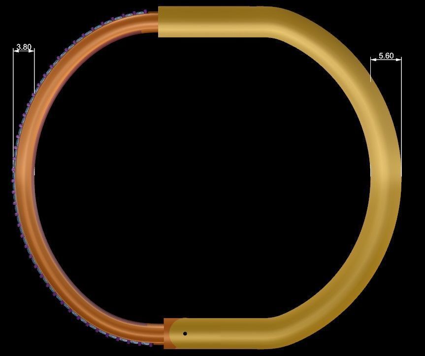 Lock Bracelet Size 20 3D print model_11