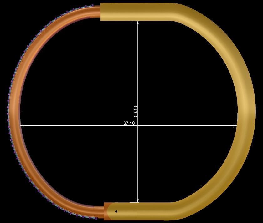 Lock Bracelet Size 20 3D print model_14