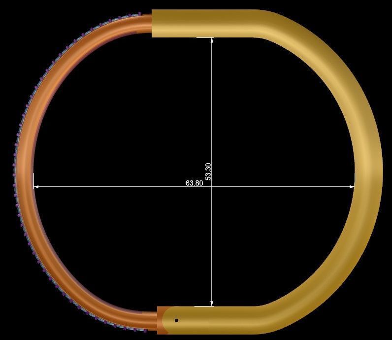 Lock Bracelet Size 19 3D print model_14