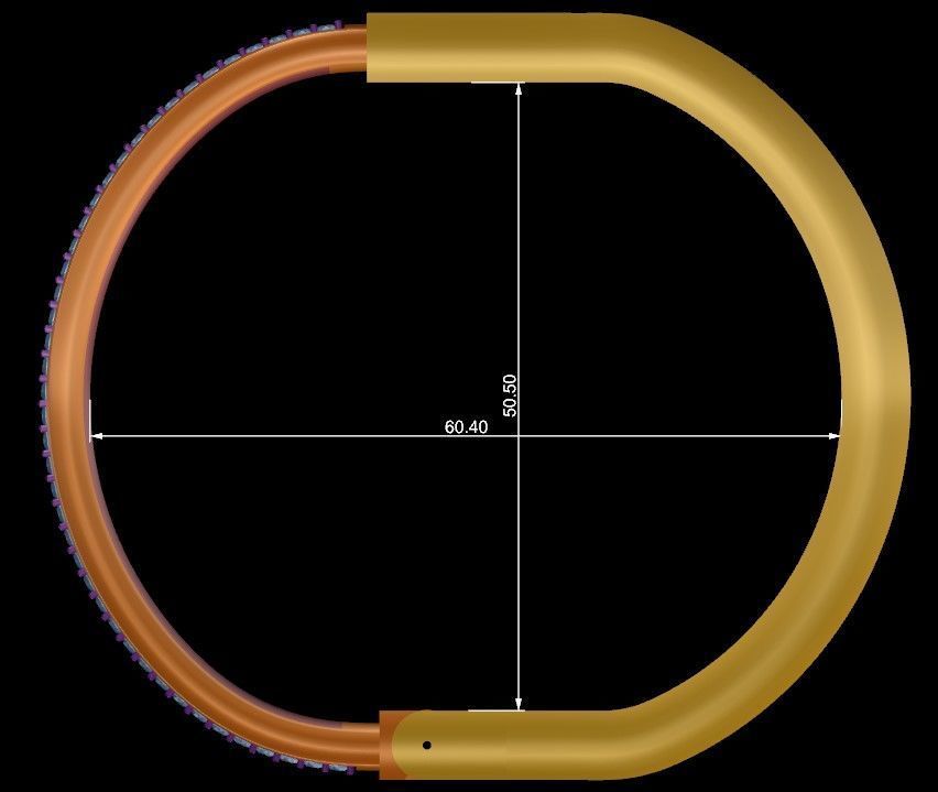 Lock Bracelet Size 18 3D print model_14