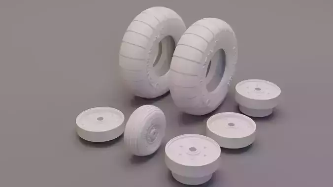 Ju-87 Stuka Wheel Set