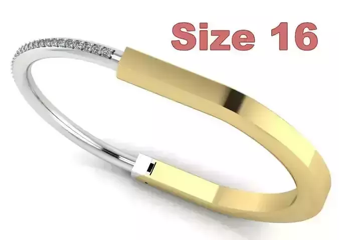 Lock Bracelet Size 16 3D print model
