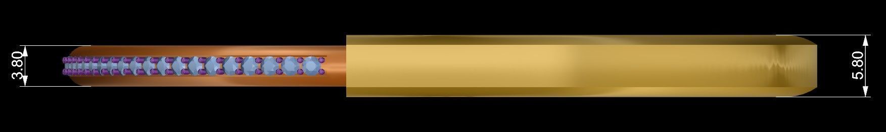 Lock Bracelet Size 15 3D print model_10