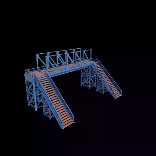 Pedestrian Bridge  3D model