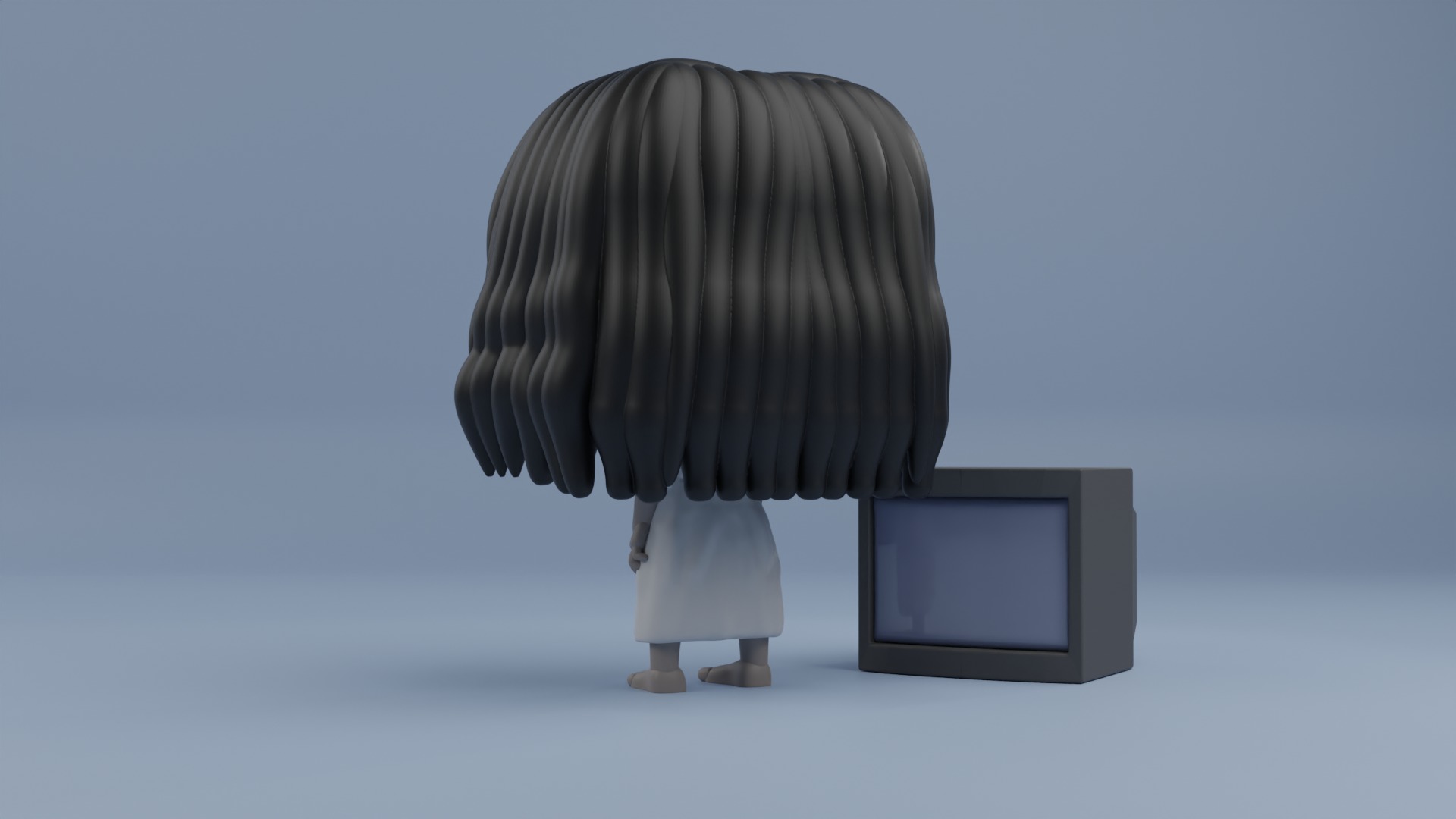 Samara Morgan funko pop from the  The Ring film series 3D print model_10