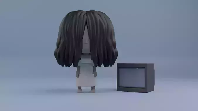 Samara Morgan funko pop from the  The Ring film series 3D print model