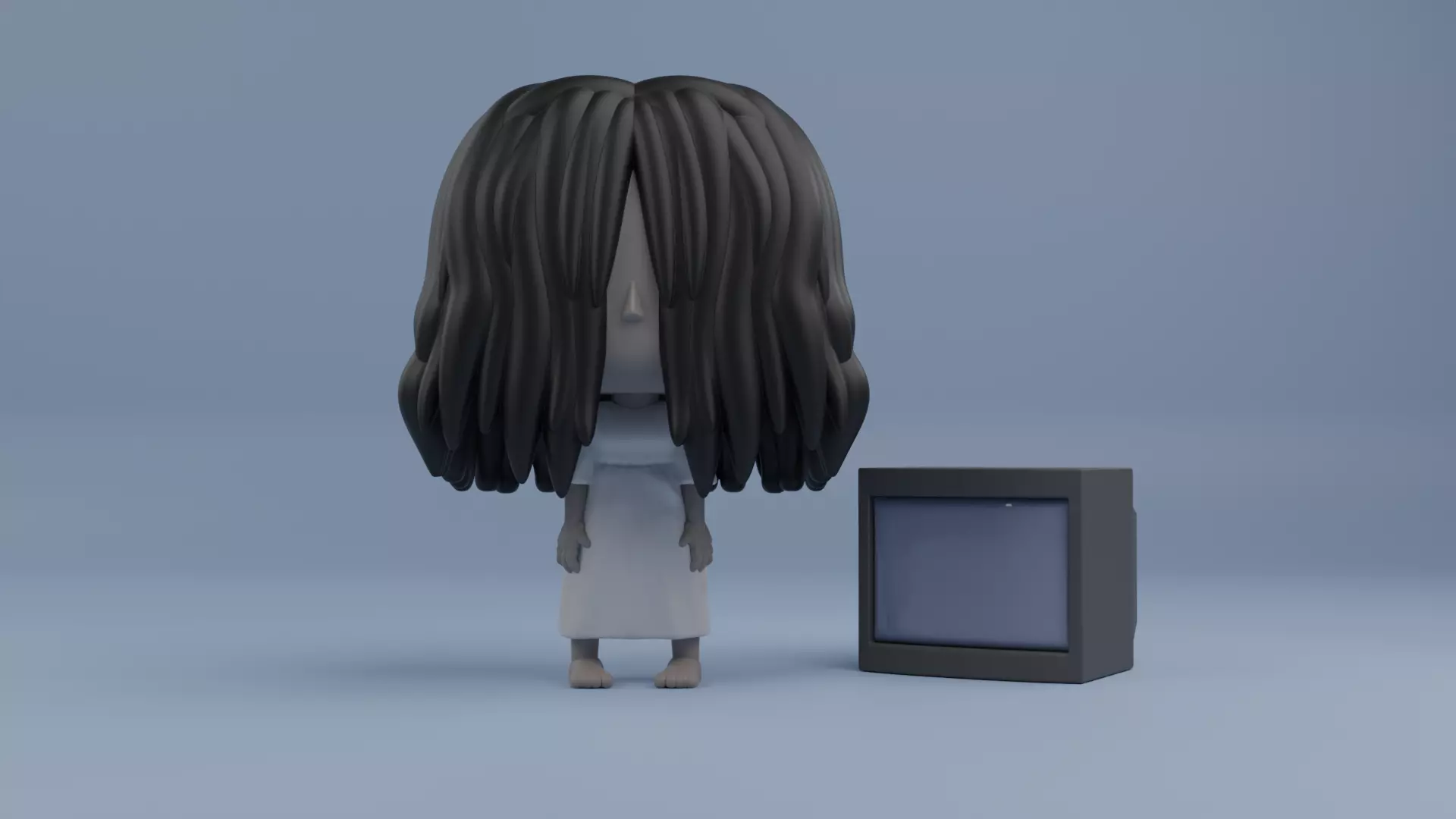 Samara Morgan funko pop from the  The Ring film series 3D print model_0