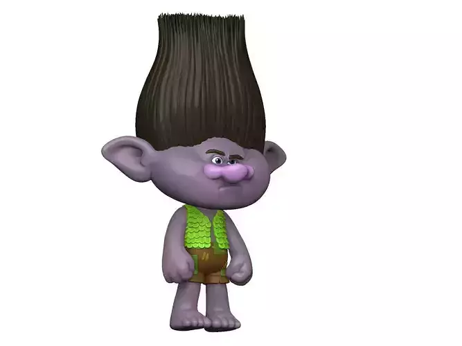 Troll angry Branch for 3D printing STL