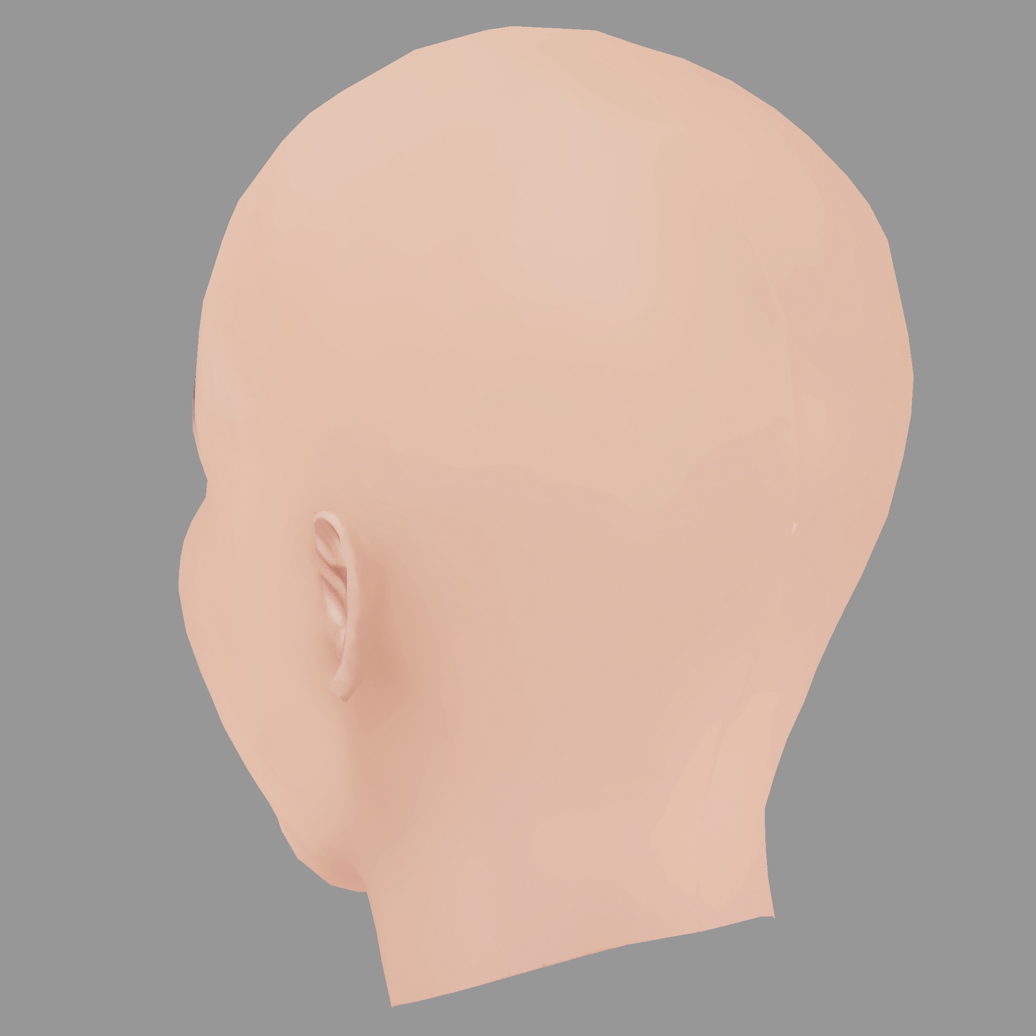 Adele Head - No Hair - Low poly head for game Low-poly 3D model_4