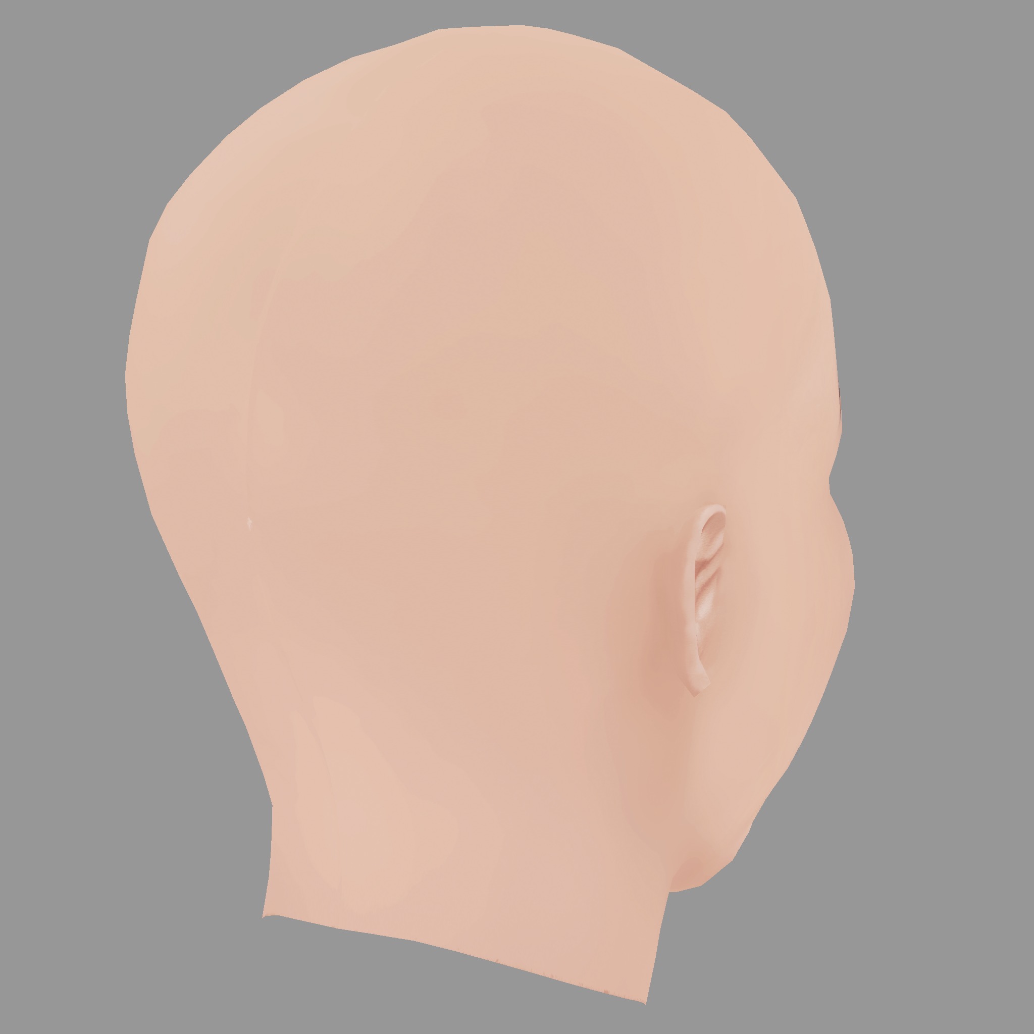 Adele Head - No Hair - Low poly head for game Low-poly 3D model_5
