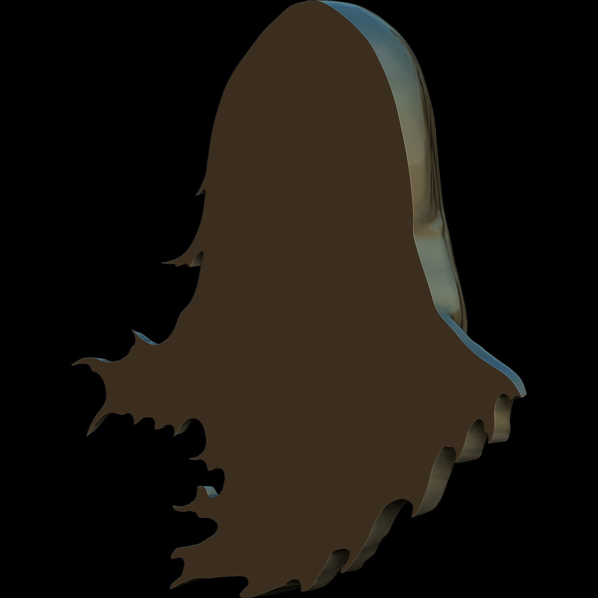 Skull of the Deathbringer No2 STL file for 3d Printing or CNC 3D print model_9