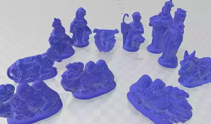 MANGER PESEBRE ROMANO XMAMS - wise man marie josue CHRISTMAS 3D print model